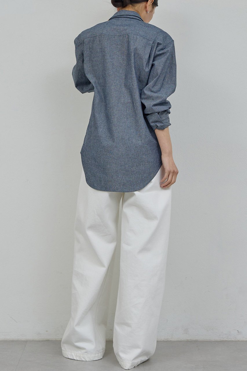 【ガリャルダガランテ/GALLARDAGALANTE】の【PEAS】タイ付きシャツ 人気、トレンドファッション・服の通販 founy(ファニー) 　ファッション　Fashion　レディースファッション　Fashion for Women　トップス・カットソー　Cut & Sew Tops　シャツ・ブラウス・オフィスカジュアル　Elegant Blouses & Button-Ups　2026年　2026　おすすめ　Recommended / Our Picks　スリーブ　Sleeve, Long Sleeve / Short Sleeve　マニッシュ　Mannish, Boyish　リラックス　Relax, Relaxed Fit　ロング　Long, Long-Length　ワーク　Workwear, Utility Style　ヴィンテージ　Vintage Style　夏　Summer　春　Spring　S/S・春夏　SS, Spring/Summer, Warm Season　other-4|ID: prp329100004835337 ipo3291000000035221109