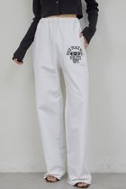 【ガリャルダガランテ/GALLARDAGALANTE】の【PEAS】スウェットパンツ 人気、トレンドファッション・服の通販 founy(ファニー) ファッション Fashion レディースファッション Fashion for Women パンツ Pants & Trousers 2026年 2026 おすすめ Recommended / Our Picks ジャケット Jacket, Outerwear ストレート Straight, Straight Cut プリント Print, Printed Pattern ミックス Mix, Mixed Style リラックス Relax, Relaxed Fit 夏 Summer 春 Spring S/S・春夏 SS, Spring/Summer, Warm Season thumbnail ホワイト|ID: prp329100004835338 ipo3291000000035221115