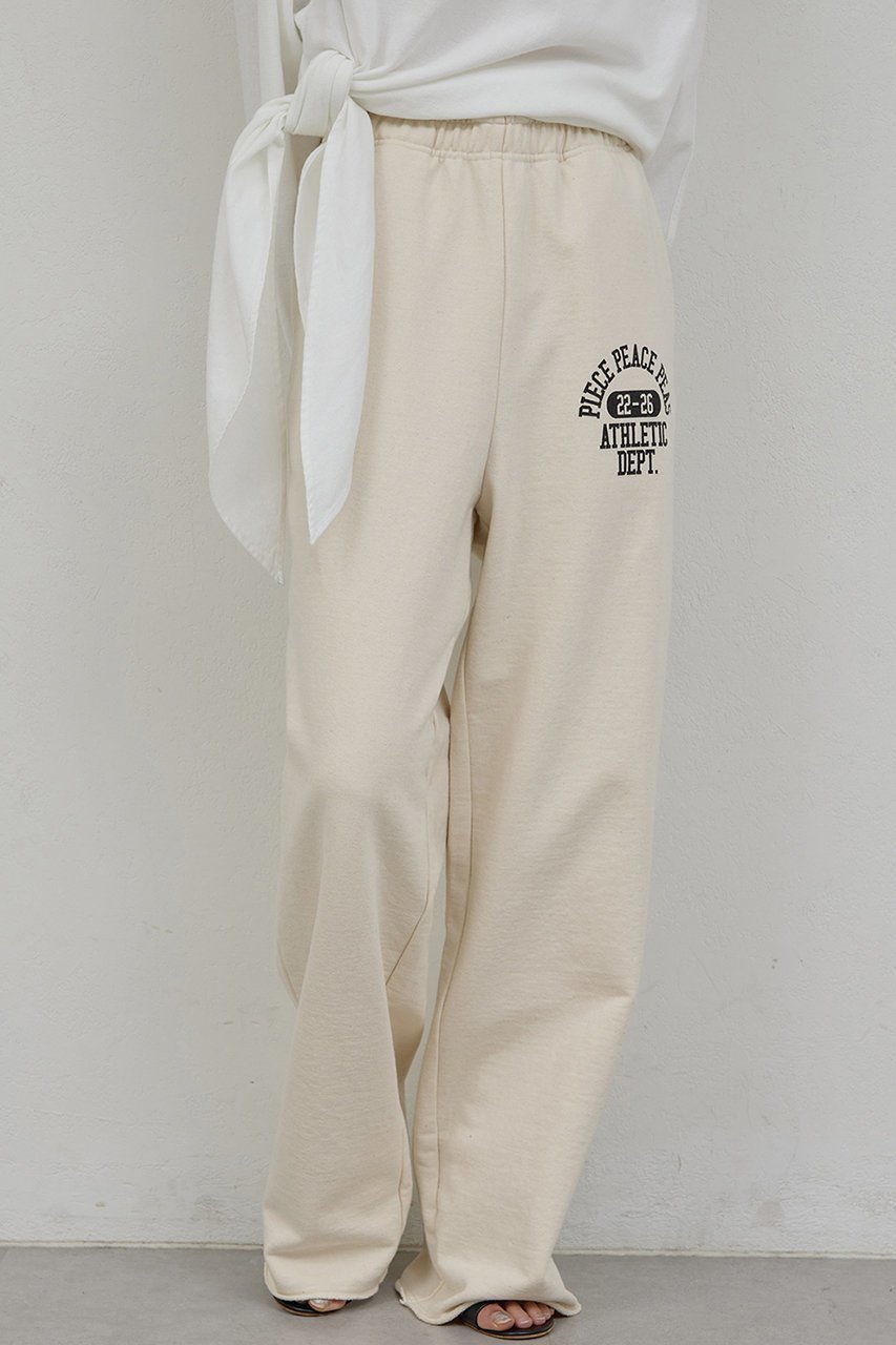 【ガリャルダガランテ/GALLARDAGALANTE】の【PEAS】スウェットパンツ インテリア・キッズ・メンズ・レディースファッション・服の通販 founy(ファニー) 　ファッション　Fashion　レディースファッション　Fashion for Women　パンツ　Pants & Trousers　2026年　2026　おすすめ　Recommended / Our Picks　ジャケット　Jacket, Outerwear　ストレート　Straight, Straight Cut　プリント　Print, Printed Pattern　ミックス　Mix, Mixed Style　リラックス　Relax, Relaxed Fit　夏　Summer　春　Spring　S/S・春夏　SS, Spring/Summer, Warm Season　アイボリー|ID: prp329100004835338 ipo3291000000035221116