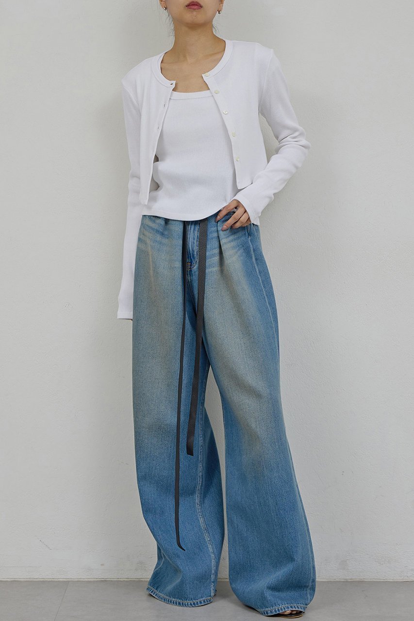 【ガリャルダガランテ/GALLARDAGALANTE】の【PEAS】レザーベルト付きソフトデニム 人気、トレンドファッション・服の通販 founy(ファニー) 　ファッション　Fashion　レディースファッション　Fashion for Women　パンツ　Pants & Trousers　デニムパンツ・ジーンズ・美脚デニム　Denim Jeans & Pants　ベルト&ウエストマーク　Belts & Waist Accessories　2026年　2026　おすすめ　Recommended / Our Picks　デニム　Denim, Jeans Material　フィット　Fit, Slim Fit　ルーズ　Loose, Oversized　夏　Summer　春　Spring　S/S・春夏　SS, Spring/Summer, Warm Season　other-2|ID: prp329100004835339 ipo3291000000035221126