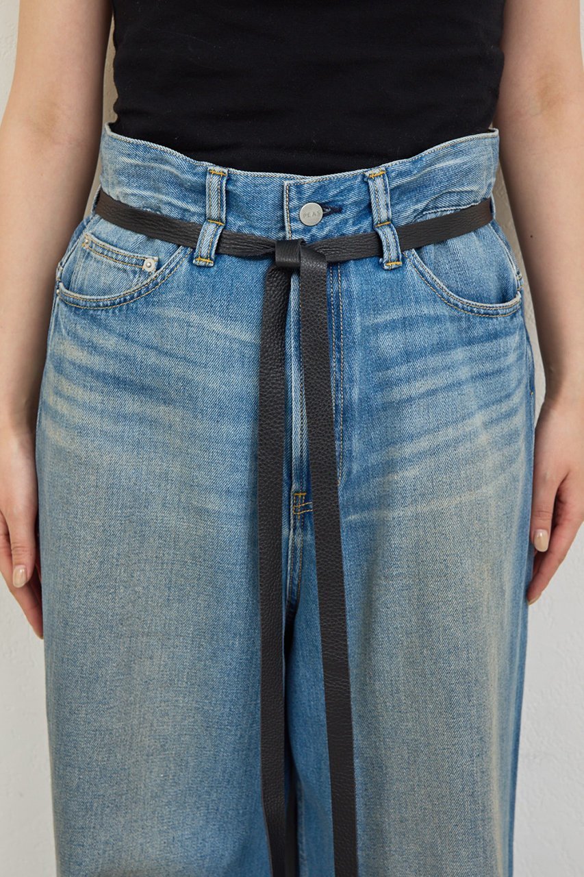 【ガリャルダガランテ/GALLARDAGALANTE】の【PEAS】レザーベルト付きソフトデニム 人気、トレンドファッション・服の通販 founy(ファニー) 　ファッション　Fashion　レディースファッション　Fashion for Women　パンツ　Pants & Trousers　デニムパンツ・ジーンズ・美脚デニム　Denim Jeans & Pants　ベルト&ウエストマーク　Belts & Waist Accessories　2026年　2026　おすすめ　Recommended / Our Picks　デニム　Denim, Jeans Material　フィット　Fit, Slim Fit　ルーズ　Loose, Oversized　夏　Summer　春　Spring　S/S・春夏　SS, Spring/Summer, Warm Season　other-8|ID: prp329100004835339 ipo3291000000035221132