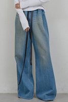 【ガリャルダガランテ/GALLARDAGALANTE】の【PEAS】レザーベルト付きソフトデニム 人気、トレンドファッション・服の通販 founy(ファニー) ファッション Fashion レディースファッション Fashion for Women パンツ Pants & Trousers デニムパンツ・ジーンズ・美脚デニム Denim Jeans & Pants ベルト&ウエストマーク Belts & Waist Accessories 2026年 2026 おすすめ Recommended / Our Picks デニム Denim, Jeans Material フィット Fit, Slim Fit ルーズ Loose, Oversized 再入荷 Restock / Back in Stock 夏 Summer 春 Spring S/S・春夏 SS, Spring/Summer, Warm Season |ID:prp329100004835339