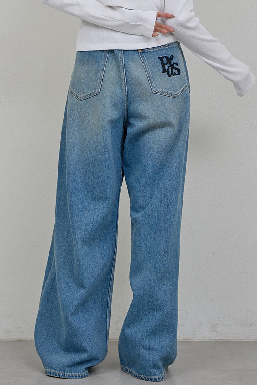 【ガリャルダガランテ/GALLARDAGALANTE】の【PEAS】レザーベルト付きソフトデニム 人気、トレンドファッション・服の通販 founy(ファニー) 　ファッション　Fashion　レディースファッション　Fashion for Women　パンツ　Pants & Trousers　デニムパンツ・ジーンズ・美脚デニム　Denim Jeans & Pants　ベルト&ウエストマーク　Belts & Waist Accessories　おすすめ　Recommended / Our Picks　デニム　Denim, Jeans Material　フィット　Fit, Slim Fit　ルーズ　Loose, Oversized　other-6|ID: prp329100004835339 ipo3291000000036951235