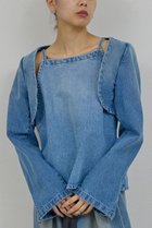 【ガリャルダガランテ/GALLARDAGALANTE】の【PEAS】デニムジャケットボレロ 人気、トレンドファッション・服の通販 founy(ファニー) ファッション Fashion レディースファッション Fashion for Women アウター Coat / Outerwear Collection レディースジャケット・軽アウター Jackets デニムジャケット / カジュアルアウター Denim Jackets ボレロ・ショート丈ジャケット / ドレス羽織りに Boleros & Short Jackets 2026年 2026 おすすめ Recommended / Our Picks ジャケット Jacket, Outerwear デニム Denim, Jeans Material ノースリーブ Sleeveless, No-Sleeve ボレロ Bolero, Short Cardigan 夏 Summer 春 Spring S/S・春夏 SS, Spring/Summer, Warm Season thumbnail ブルー|ID: prp329100004835341 ipo3291000000035221146