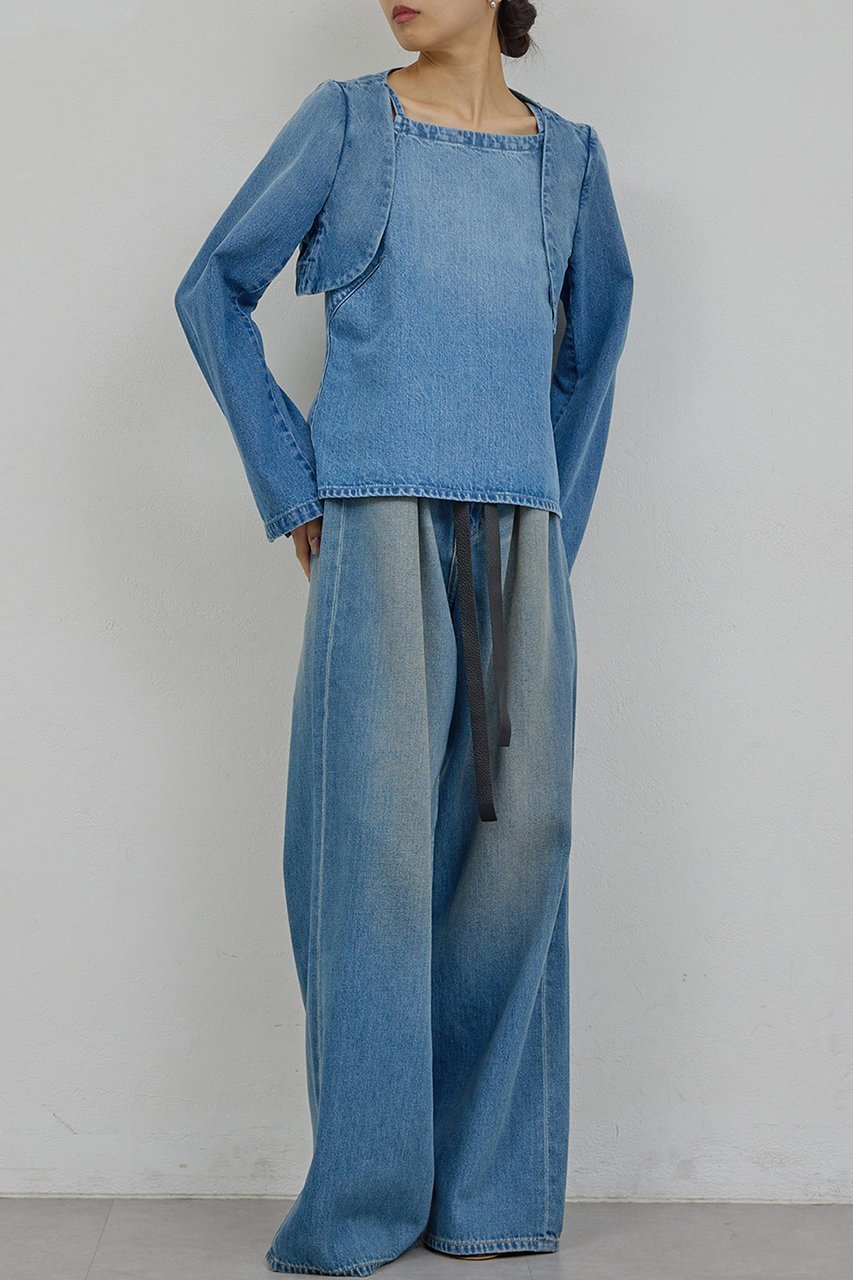 【ガリャルダガランテ/GALLARDAGALANTE】の【PEAS】デニムジャケットボレロ 人気、トレンドファッション・服の通販 founy(ファニー) 　ファッション　Fashion　レディースファッション　Fashion for Women　アウター　Coat / Outerwear Collection　レディースジャケット・軽アウター　Jackets　デニムジャケット / カジュアルアウター　Denim Jackets　ボレロ・ショート丈ジャケット / ドレス羽織りに　Boleros & Short Jackets　2026年　2026　おすすめ　Recommended / Our Picks　ジャケット　Jacket, Outerwear　デニム　Denim, Jeans Material　ノースリーブ　Sleeveless, No-Sleeve　ボレロ　Bolero, Short Cardigan　夏　Summer　春　Spring　S/S・春夏　SS, Spring/Summer, Warm Season　other-2|ID: prp329100004835341 ipo3291000000035221148