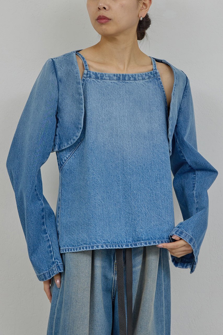 【ガリャルダガランテ/GALLARDAGALANTE】の【PEAS】デニムジャケットボレロ 人気、トレンドファッション・服の通販 founy(ファニー) ファッション Fashion レディースファッション Fashion for Women アウター Coat / Outerwear Collection レディースジャケット・軽アウター Jackets デニムジャケット / カジュアルアウター Denim Jackets ボレロ・ショート丈ジャケット / ドレス羽織りに Boleros & Short Jackets 2026年 2026 おすすめ Recommended / Our Picks ジャケット Jacket, Outerwear デニム Denim, Jeans Material ノースリーブ Sleeveless, No-Sleeve ボレロ Bolero, Short Cardigan 再入荷 Restock / Back in Stock 夏 Summer 春 Spring S/S・春夏 SS, Spring/Summer, Warm Season other-6|ID: prp329100004835341 ipo3291000000036245184