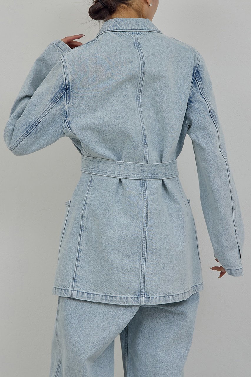 【ガリャルダガランテ/GALLARDAGALANTE】の【PEAS】【セットアップ対応】デニムブレザー 人気、トレンドファッション・服の通販 founy(ファニー) 　ファッション　Fashion　レディースファッション　Fashion for Women　アウター　Coat / Outerwear Collection　レディースジャケット・軽アウター　Jackets　2026年　2026　おすすめ　Recommended / Our Picks　インディゴ　Indigo Denim　ジャケット　Jacket, Outerwear　セットアップ　Set-Up, Coordinated Outfit　デニム　Denim, Jeans Material　夏　Summer　春　Spring　S/S・春夏　SS, Spring/Summer, Warm Season　other-7|ID: prp329100004835342 ipo3291000000035221163