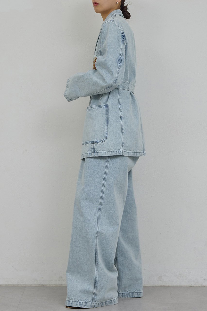 【ガリャルダガランテ/GALLARDAGALANTE】の【PEAS】【セットアップ対応】デニムブレザー 人気、トレンドファッション・服の通販 founy(ファニー) 　ファッション　Fashion　レディースファッション　Fashion for Women　アウター　Coat / Outerwear Collection　レディースジャケット・軽アウター　Jackets　2026年　2026　おすすめ　Recommended / Our Picks　インディゴ　Indigo Denim　ジャケット　Jacket, Outerwear　セットアップ　Set-Up, Coordinated Outfit　デニム　Denim, Jeans Material　夏　Summer　春　Spring　S/S・春夏　SS, Spring/Summer, Warm Season　other-3|ID: prp329100004835342 ipo3291000000036245196