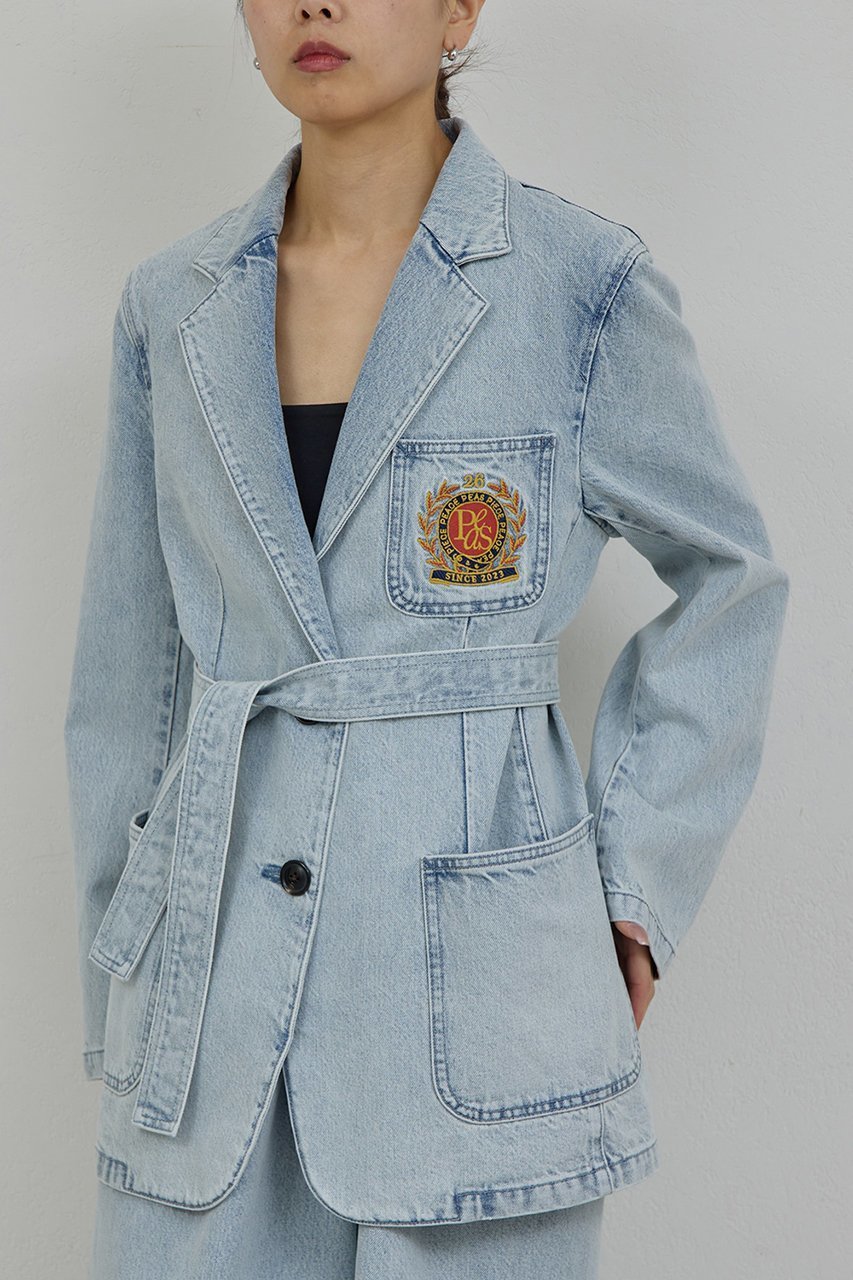 【ガリャルダガランテ/GALLARDAGALANTE】の【PEAS】【セットアップ対応】デニムブレザー 人気、トレンドファッション・服の通販 founy(ファニー) 　ファッション　Fashion　レディースファッション　Fashion for Women　アウター　Coat / Outerwear Collection　レディースジャケット・軽アウター　Jackets　2026年　2026　おすすめ　Recommended / Our Picks　インディゴ　Indigo Denim　ジャケット　Jacket, Outerwear　セットアップ　Set-Up, Coordinated Outfit　デニム　Denim, Jeans Material　夏　Summer　春　Spring　S/S・春夏　SS, Spring/Summer, Warm Season　other-5|ID: prp329100004835342 ipo3291000000036245198