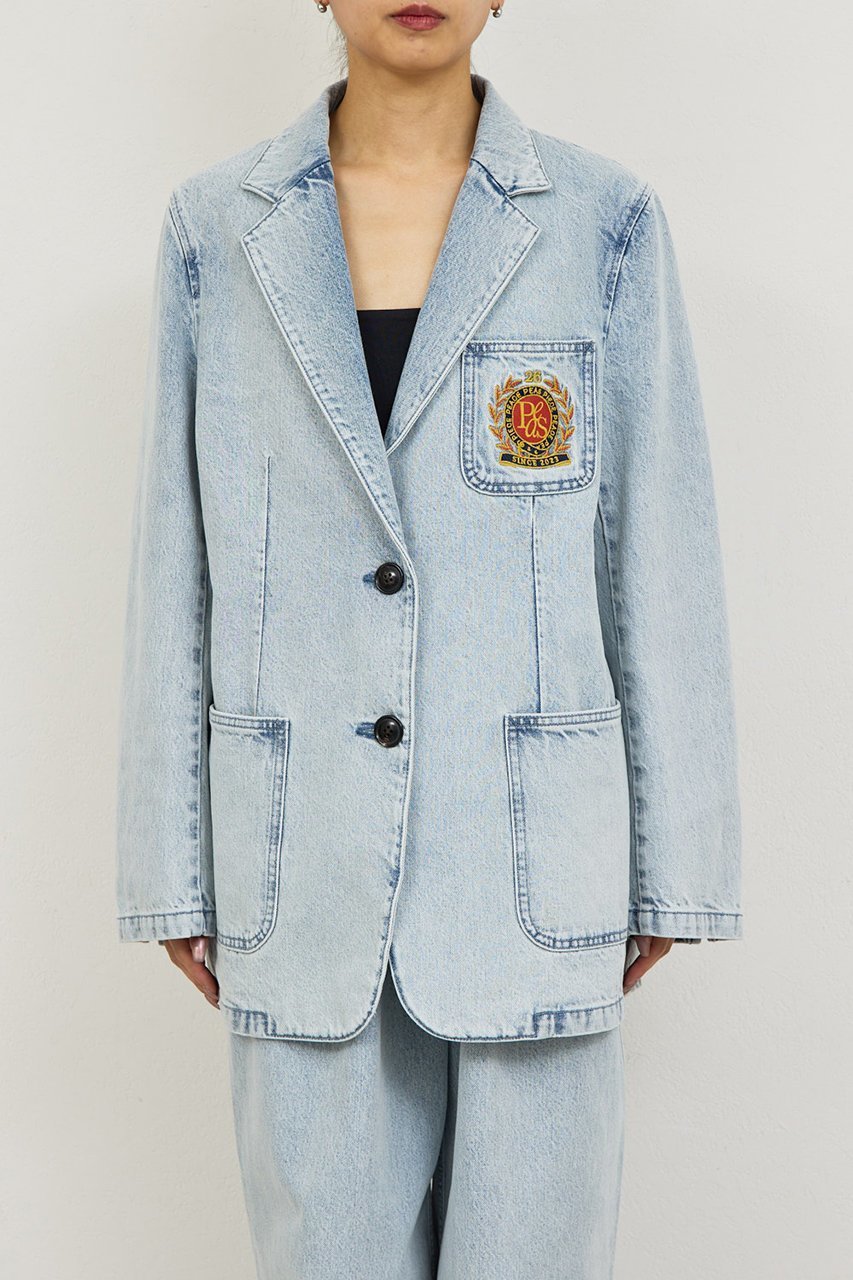 【ガリャルダガランテ/GALLARDAGALANTE】の【PEAS】【セットアップ対応】デニムブレザー 人気、トレンドファッション・服の通販 founy(ファニー) 　ファッション　Fashion　レディースファッション　Fashion for Women　アウター　Coat / Outerwear Collection　レディースジャケット・軽アウター　Jackets　2026年　2026　おすすめ　Recommended / Our Picks　インディゴ　Indigo Denim　ジャケット　Jacket, Outerwear　セットアップ　Set-Up, Coordinated Outfit　デニム　Denim, Jeans Material　夏　Summer　春　Spring　S/S・春夏　SS, Spring/Summer, Warm Season　other-8|ID: prp329100004835342 ipo3291000000036245201