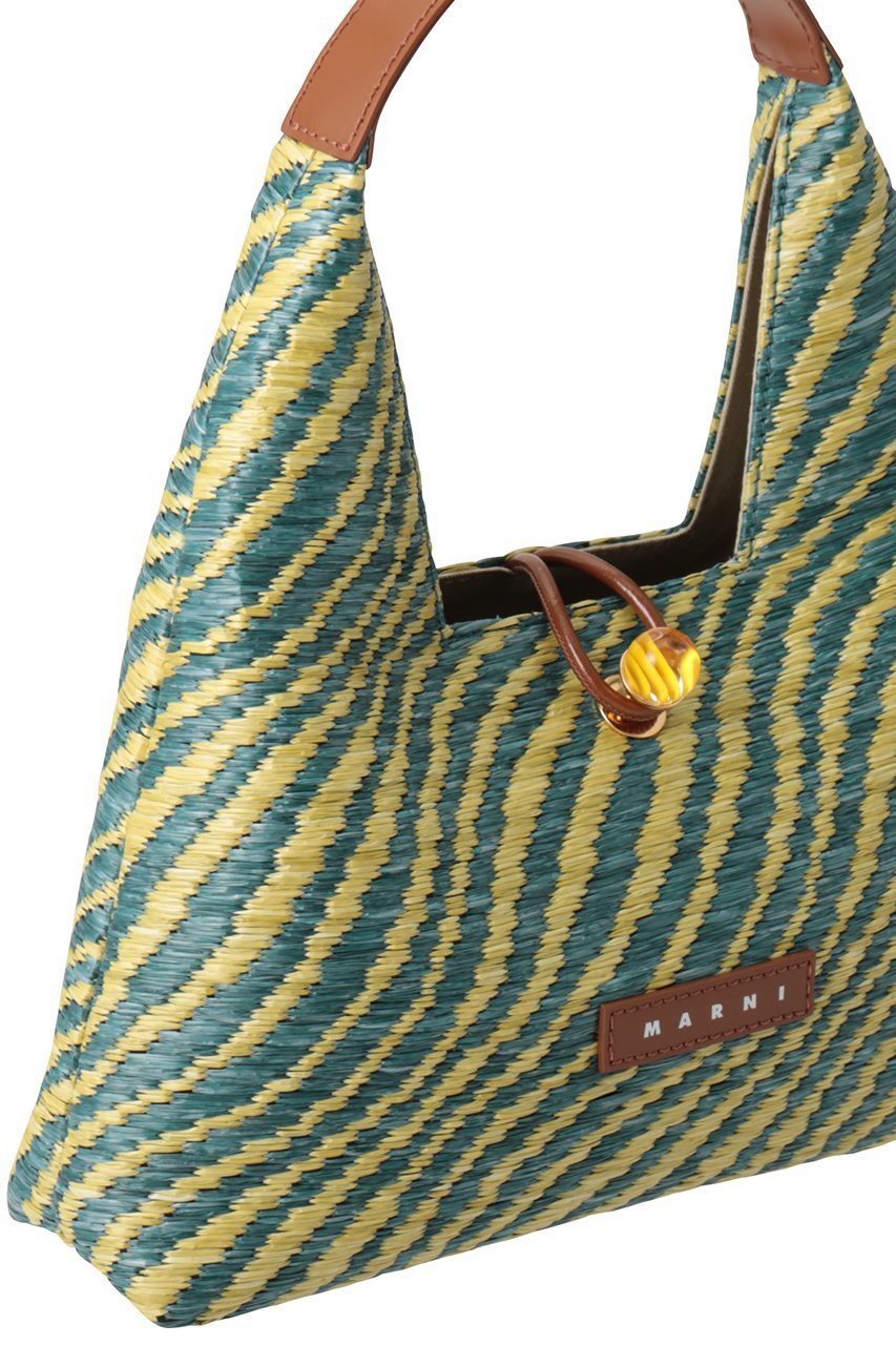 【マルニ/MARNI】のラフィアエフェクトミニハンドバッグ 人気、トレンドファッション・服の通販 founy(ファニー) 　ファッション　Fashion　レディースファッション　Fashion for Women　バッグ　Bags　2026年　2026　フィット　Fit, Slim Fit　フォルム　Silhouette, Form　ラグジュアリー　Luxury, Elegant　ラフィア　Raffia, Natural Straw　夏　Summer　春　Spring　S/S・春夏　SS, Spring/Summer, Warm Season　other-4|ID: prp329100004835345 ipo3291000000035221185