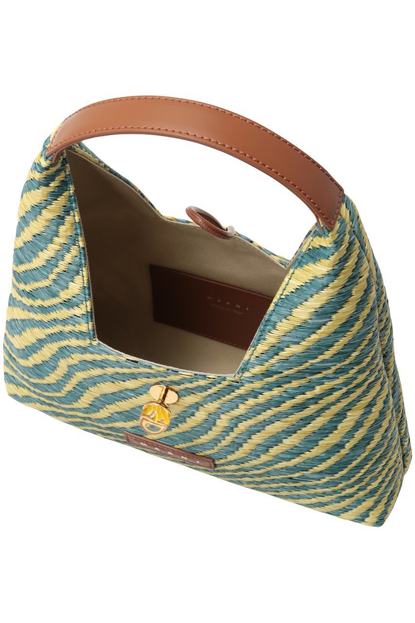【マルニ/MARNI】のラフィアエフェクトミニハンドバッグ 人気、トレンドファッション・服の通販 founy(ファニー) 　ファッション　Fashion　レディースファッション　Fashion for Women　バッグ　Bags　2026年　2026　フィット　Fit, Slim Fit　フォルム　Silhouette, Form　ラグジュアリー　Luxury, Elegant　ラフィア　Raffia, Natural Straw　夏　Summer　春　Spring　S/S・春夏　SS, Spring/Summer, Warm Season　other-5|ID: prp329100004835345 ipo3291000000036245224