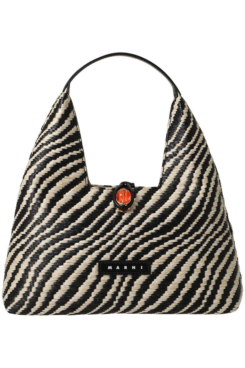 【マルニ/MARNI】のラフィアエフェクトミニハンドバッグ 人気、トレンドファッション・服の通販 founy(ファニー) 　ファッション　Fashion　レディースファッション　Fashion for Women　バッグ　Bags　フィット　Fit, Slim Fit　フォルム　Silhouette, Form　ラグジュアリー　Luxury, Elegant　ラフィア　Raffia, Natural Straw　夏　Summer　春　Spring　S/S・春夏　SS, Spring/Summer, Warm Season　 other-1|ID: prp329100004835345 ipo3291000000036482790
