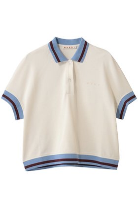 【マルニ/MARNI】の半袖ポロシャツ 人気、トレンドファッション・服の通販 founy(ファニー) ファッション Fashion レディースファッション Fashion for Women トップス・カットソー Cut & Sew Tops シャツ・ブラウス・オフィスカジュアル Elegant Blouses & Button-Ups ポロシャツ・きれいめカジュアル Smart-Casual Polo Tops ストライプ Stripe, Striped Pattern スリーブ Sleeve, Long Sleeve / Short Sleeve トレンド Trend, Trending Now ハーフ Half, Half-Length ポロシャツ Polo Shirt, Collared Tee ワイド Wide, Wide Fit 半袖 Short Sleeve, Half Sleeve |ID:prp329100004835350