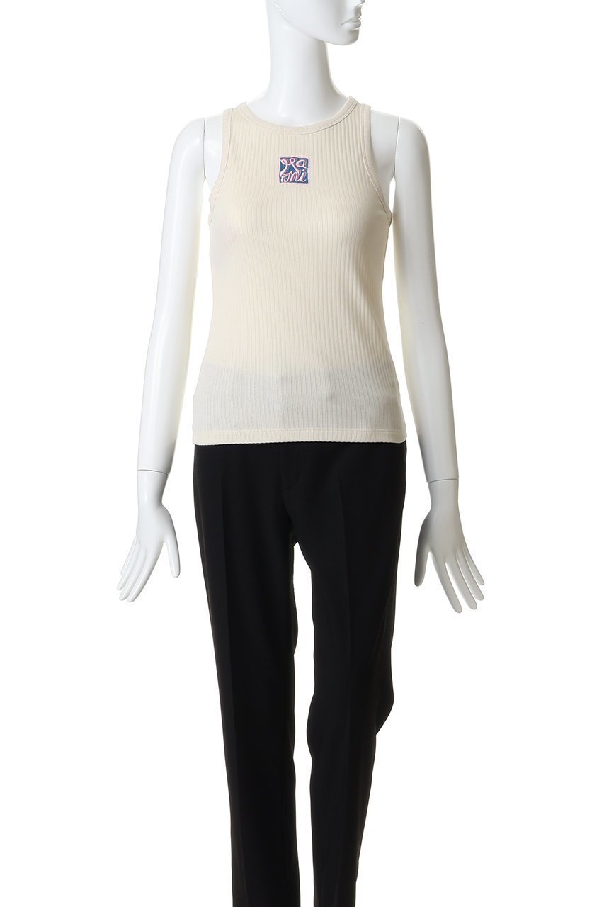 【マルニ/MARNI】のMARNI フレームロゴタンクトップ 人気、トレンドファッション・服の通販 founy(ファニー) ファッション Fashion レディースファッション Fashion for Women トップス・カットソー Cut & Sew Tops キャミソール&ノースリーブ Camisoles & Sleeveless Tops シャツ・ブラウス・オフィスカジュアル Elegant Blouses & Button-Ups ロングTシャツ・Tシャツ Longline T-Shirts & Tees カットソー・ベーシックTシャツ Cut-and-Sewn Tops / Stretch Tees & Basics 2026年 2026 インナー Innerwear キャミソール Camisole, Spaghetti Strap Top タンク Tank Top, Sleeveless Top フレーム Frame, Outline ワンポイント One Point, Statement Accent 夏 Summer 春 Spring S/S・春夏 SS, Spring/Summer, Warm Season other-2|ID: prp329100004835351 ipo3291000000036106294