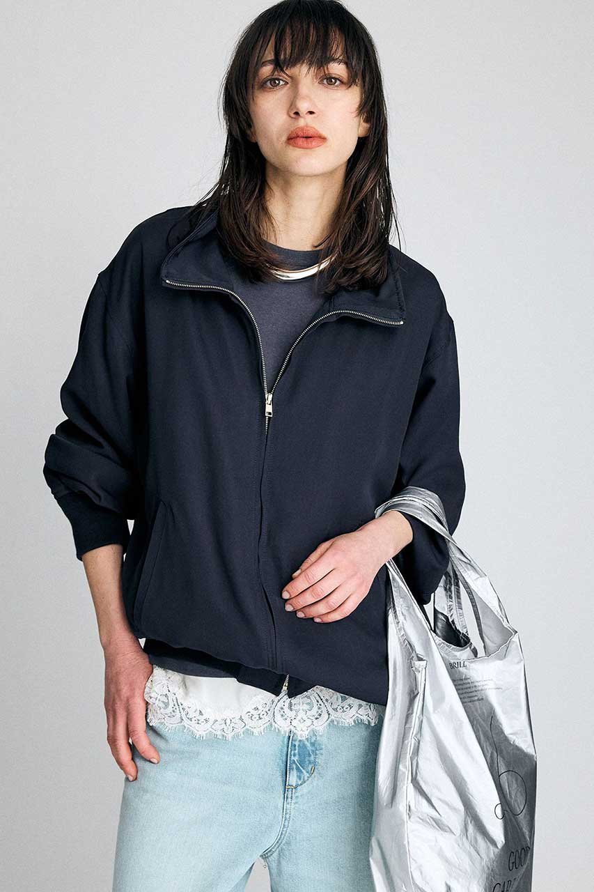 【ブリル/BRILL】のトリコスタンドブルゾン インテリア・キッズ・メンズ・レディースファッション・服の通販 founy(ファニー) 　ファッション　Fashion　レディースファッション　Fashion for Women　アウター　Coat / Outerwear Collection　レディースジャケット・軽アウター　Jackets　ブルゾンジャケット・スポーティアウター　Blouson Jackets　2026年　2026　ジップ　Zip, Zipper　ジャケット　Jacket, Outerwear　スタンド　Stand Collar, Upright Stand　ツイル　Twist, Twisted Detail　ブルゾン　Blouson, Bomber Jacket　エレガント 上品　Elegant　夏　Summer　春　Spring　S/S・春夏　SS, Spring/Summer, Warm Season　ネイビー|ID: prp329100004835353 ipo3291000000036092636