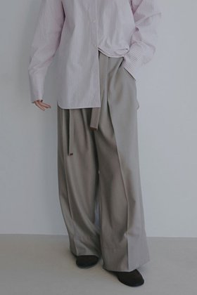 【エトレトウキョウ/ETRE TOKYO】 ベルテッドタックワイドパンツ人気、トレンドファッション・服の通販 founy(ファニー) ファッション Fashion レディースファッション Fashion for Women パンツ Pants & Trousers 春 Spring カットソー Cut and Sewn Top パッチ Patch, Appliqué フロント Front, Front Design リラックス Relax, Relaxed Fit ワイド Wide, Wide Fit S/S・春夏 SS, Spring/Summer, Warm Season 再入荷 Restock / Back in Stock 夏 Summer エレガント 上品 Elegant 2026年 2026 |ID:prp329100004835357