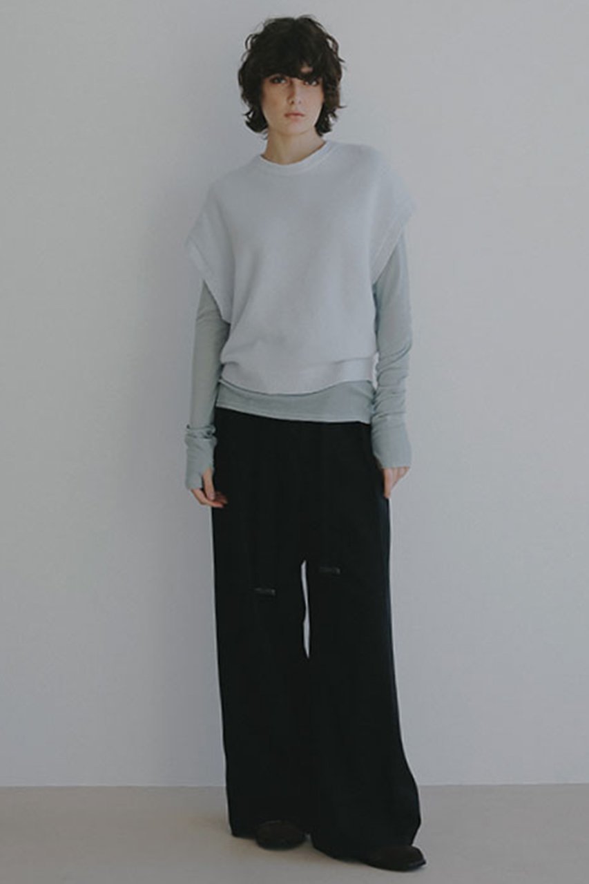 【エトレトウキョウ/ETRE TOKYO】のベルテッドタックワイドパンツ 人気、トレンドファッション・服の通販 founy(ファニー) 　ファッション　Fashion　レディースファッション　Fashion for Women　パンツ　Pants & Trousers　カットソー　Cut and Sewn Top　パッチ　Patch, Appliqué　フロント　Front, Front Design　リラックス　Relax, Relaxed Fit　ワイド　Wide, Wide Fit　エレガント 上品　Elegant　other-5|ID: prp329100004835357 ipo3291000000036693313