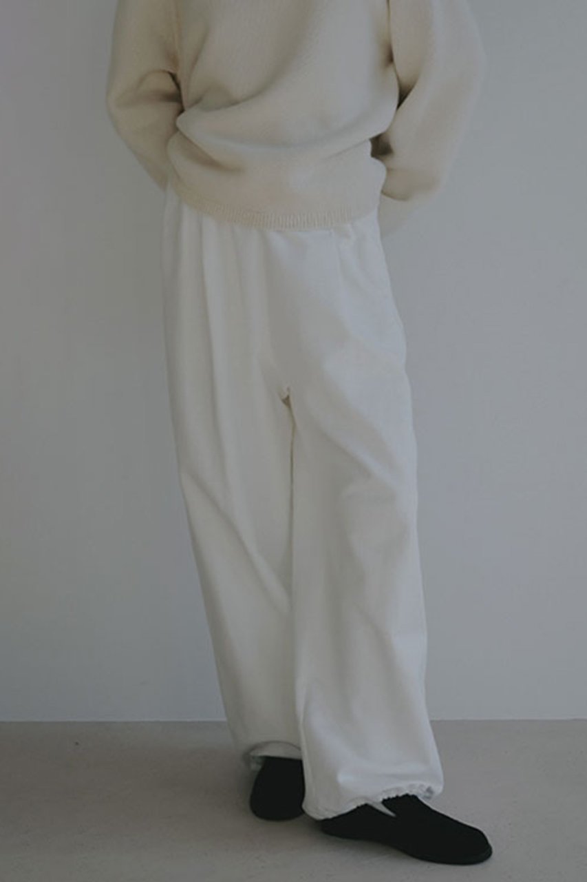 【エトレトウキョウ/ETRE TOKYO】のクリーンスウェットパンツ インテリア・キッズ・メンズ・レディースファッション・服の通販 founy(ファニー) 　ファッション　Fashion　レディースファッション　Fashion for Women　パンツ　Pants & Trousers　春　Spring　スウェット / スエット　Sweatshirt, Sweatwear　ストレート　Straight, Straight Cut　スピンドル　Spindle, Drawcord　スラックス　Slacks, Dress Pants　フロント　Front, Front Design　S/S・春夏　SS, Spring/Summer, Warm Season　夏　Summer　エレガント 上品　Elegant　2026年　2026　ホワイト|ID: prp329100004835358 ipo3291000000035221273