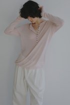 【エトレトウキョウ/ETRE TOKYO】のウールフライスヘンリーネックプルオーバー 人気、トレンドファッション・服の通販 founy(ファニー) ファッション Fashion レディースファッション Fashion for Women トップス・カットソー Cut & Sew Tops シャツ・ブラウス・オフィスカジュアル Elegant Blouses & Button-Ups ロングTシャツ・Tシャツ Longline T-Shirts & Tees カジュアルプルオーバー・ニットトップス Pullovers & Knit Tops / Casual Pullovers カットソー・ベーシックTシャツ Cut-and-Sewn Tops / Stretch Tees & Basics インナー Innerwear 春 Spring スリーブ Sleeve, Long Sleeve / Short Sleeve なめらか Smooth, Silky Texture ロング Long, Long-Length S/S・春夏 SS, Spring/Summer, Warm Season おすすめ Recommended / Our Picks 夏 Summer エレガント 上品 Elegant 2026年 2026 thumbnail ピンク|ID: prp329100004835359 ipo3291000000035221285