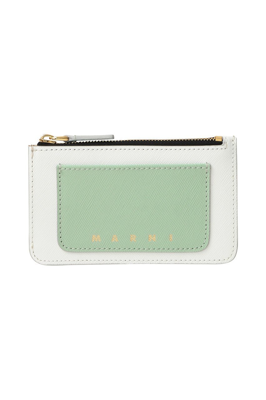 【マルニ/MARNI】のファスナー付きカードウォレット インテリア・キッズ・メンズ・レディースファッション・服の通販 founy(ファニー) 　ファッション　Fashion　レディースファッション　Fashion for Women　ミニ財布・二つ折り財布　Wallets & Card Cases　カードケース/名刺入れ　Card Holders & Business Cases　バッグ　Bags　おすすめ　Recommended / Our Picks　ポケット　Pocket, Pocket Detail　モダン　Modern, Contemporary　財布　Wallet, Purse　ディジョン×リンデン×リリーホワイト|ID: prp329100004835365 ipo3291000000036951418