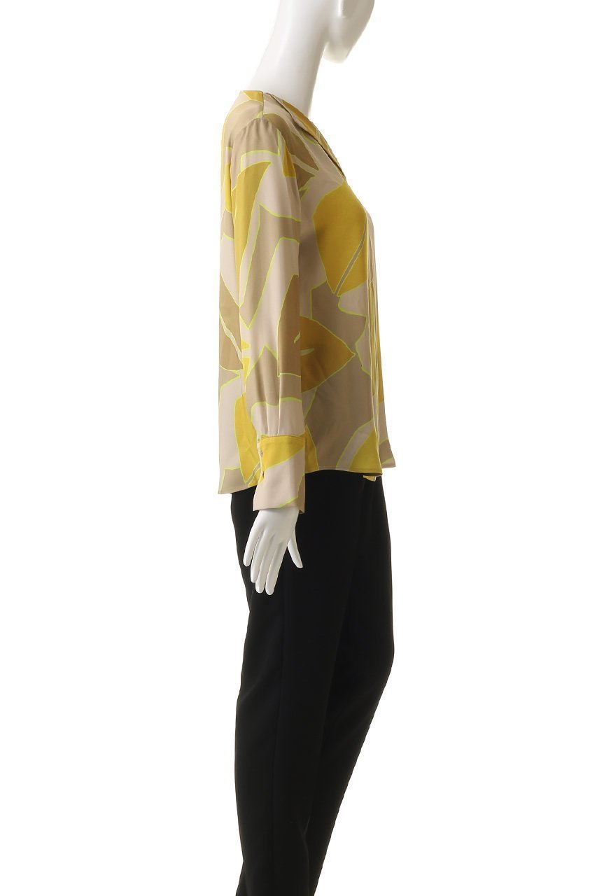 【アルアバイル/allureville】のFASACリーフPTフレンチカラーシャツ 人気、トレンドファッション・服の通販 founy(ファニー) 　ファッション　Fashion　レディースファッション　Fashion for Women　トップス・カットソー　Cut & Sew Tops　シャツ・ブラウス・オフィスカジュアル　Elegant Blouses & Button-Ups　おすすめ　Recommended / Our Picks　イタリア　Italy　カフス　Cuff Design　シンプル　Simple, Minimal　スリーブ　Sleeve, Long Sleeve / Short Sleeve　センター　Center, Center Line　デニム　Denim, Jeans Material　フレンチ　French, French Style　プリント　Print, Printed Pattern　リーフ　Leaf, Botanical Leaf　ロング　Long, Long-Length　エレガント 上品　Elegant　other-3|ID: prp329100004835372 ipo3291000000036951495