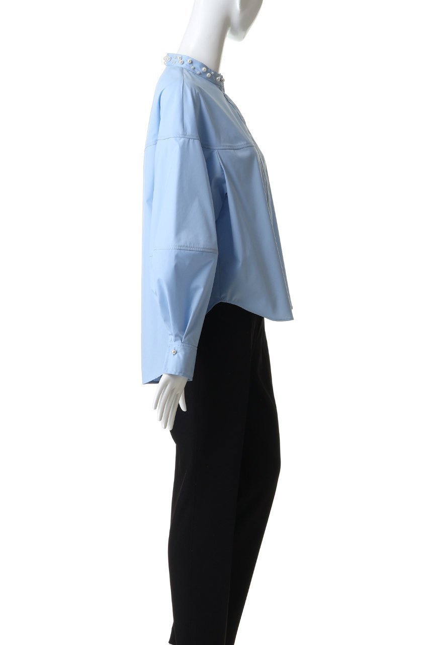 【アルアバイル/allureville】のパールカラーコクーンブラウス 人気、トレンドファッション・服の通販 founy(ファニー) 　ファッション　Fashion　レディースファッション　Fashion for Women　トップス・カットソー　Cut & Sew Tops　シャツ・ブラウス・オフィスカジュアル　Elegant Blouses & Button-Ups　スラックス　Slacks, Dress Pants　スリーブ　Sleeve, Long Sleeve / Short Sleeve　デニム　Denim, Jeans Material　パール　Pearl, Pearl Accent　フロント　Front, Front Design　ロング　Long, Long-Length　エレガント 上品　Elegant　other-3|ID: prp329100004835374 ipo3291000000036951511