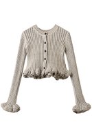 【クラネ/CLANE】のW FACE SHORT FRILLED KNIT TOPS ニット/セーター 人気、トレンドファッション・服の通販 founy(ファニー) ファッション Fashion レディースファッション Fashion for Women トップス・カットソー Cut & Sew Tops ニット Knit Tops & Sweaters カジュアルプルオーバー・ニットトップス Pullovers & Knit Tops / Casual Pullovers 2026年 2026 カーディガン Cardigan, Knitwear ショート Short, Short Length セーター Sweater, Knitwear トレンド Trend, Trending Now フィット Fit, Slim Fit フェイス Face, Facial Design フリル Frill, Ruffle ボトム Bottoms, Lower Wear 夏 Summer 春 Spring S/S・春夏 SS, Spring/Summer, Warm Season |ID:prp329100004835375