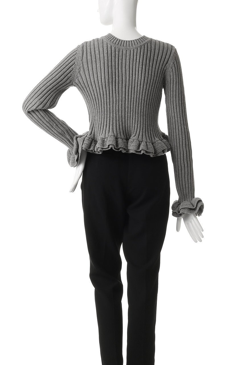 【クラネ/CLANE】のW FACE SHORT FRILLED KNIT TOPS ニット/セーター 人気、トレンドファッション・服の通販 founy(ファニー) 　ファッション　Fashion　レディースファッション　Fashion for Women　トップス・カットソー　Cut & Sew Tops　ニット　Knit Tops & Sweaters　カジュアルプルオーバー・ニットトップス　Pullovers & Knit Tops / Casual Pullovers　2026年　2026　カーディガン　Cardigan, Knitwear　ショート　Short, Short Length　セーター　Sweater, Knitwear　トレンド　Trend, Trending Now　フィット　Fit, Slim Fit　フェイス　Face, Facial Design　フリル　Frill, Ruffle　ボトム　Bottoms, Lower Wear　夏　Summer　春　Spring　S/S・春夏　SS, Spring/Summer, Warm Season　other-4|ID: prp329100004835375 ipo3291000000035221410