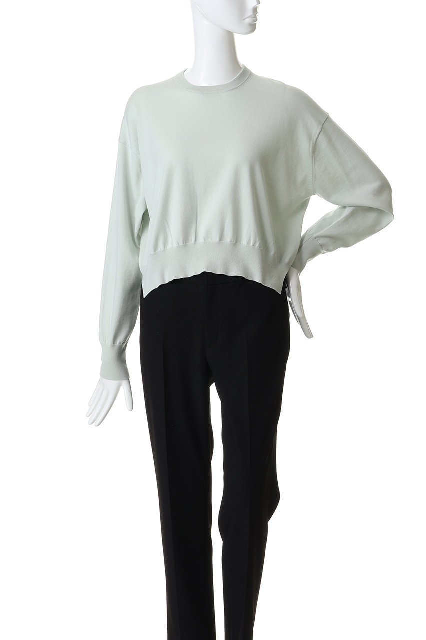 【サクラ/SACRA】のエクストラファインコットンカシミヤプルオーバー 人気、トレンドファッション・服の通販 founy(ファニー) 　ファッション　Fashion　レディースファッション　Fashion for Women　トップス・カットソー　Cut & Sew Tops　ニット　Knit Tops & Sweaters　カジュアルプルオーバー・ニットトップス　Pullovers & Knit Tops / Casual Pullovers　2026年　2026　なめらか　Smooth, Silky Texture　クロップド　Cropped, Short Length　スリット　Slit, Slit Detail　バランス　Balance, Style Balance　エレガント 上品　Elegant　夏　Summer　春　Spring　S/S・春夏　SS, Spring/Summer, Warm Season　other-2|ID: prp329100004836403 ipo3291000000035229105