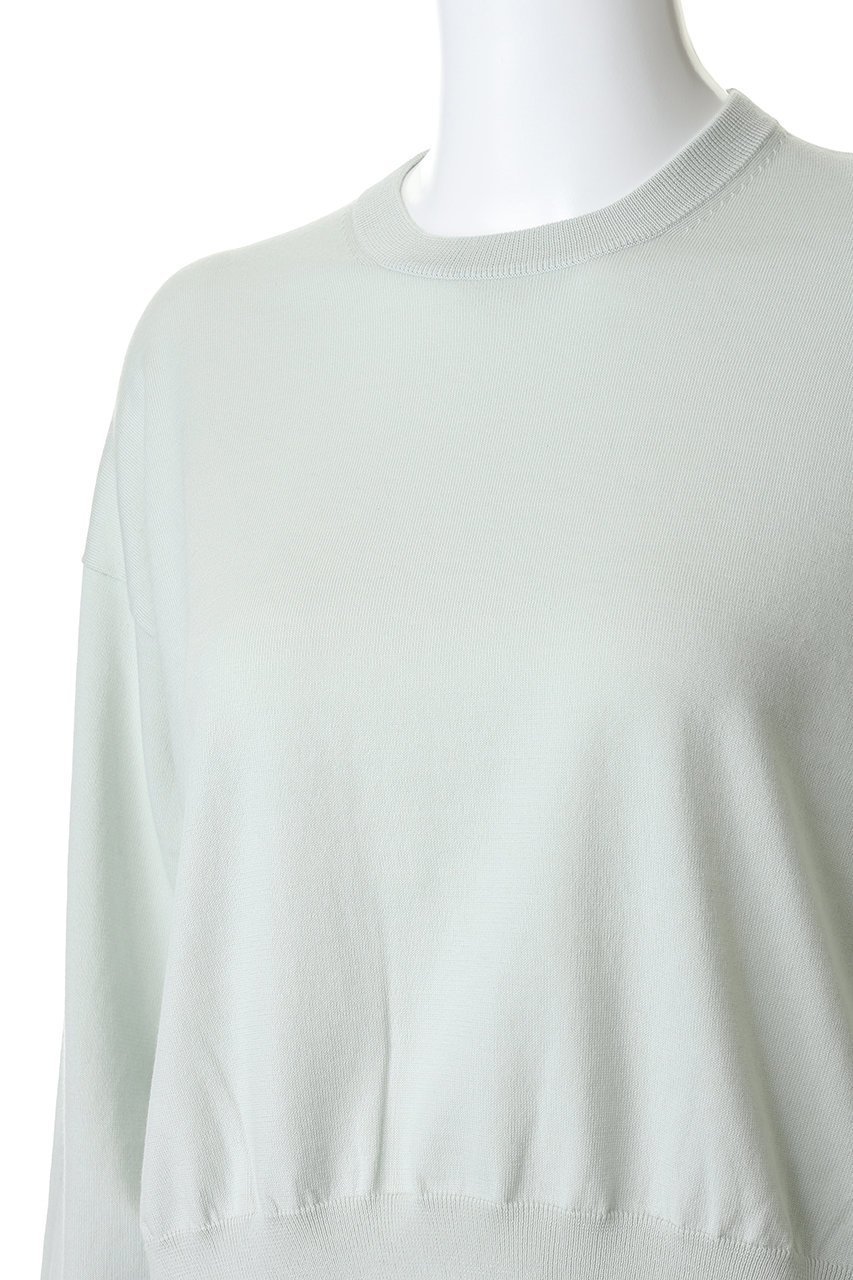 【サクラ/SACRA】のエクストラファインコットンカシミヤプルオーバー 人気、トレンドファッション・服の通販 founy(ファニー) 　ファッション　Fashion　レディースファッション　Fashion for Women　トップス・カットソー　Cut & Sew Tops　ニット　Knit Tops & Sweaters　カジュアルプルオーバー・ニットトップス　Pullovers & Knit Tops / Casual Pullovers　2026年　2026　なめらか　Smooth, Silky Texture　クロップド　Cropped, Short Length　スリット　Slit, Slit Detail　バランス　Balance, Style Balance　エレガント 上品　Elegant　夏　Summer　春　Spring　S/S・春夏　SS, Spring/Summer, Warm Season　other-5|ID: prp329100004836403 ipo3291000000035229108