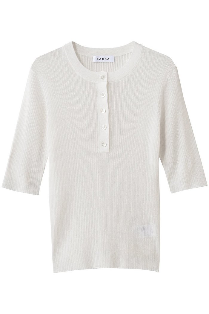 【サクラ/SACRA】のメランジリブシアープルオーバー インテリア・キッズ・メンズ・レディースファッション・服の通販 founy(ファニー) https://founy.com/ ファッション Fashion レディースファッション Fashion for Women トップス・カットソー Cut & Sew Tops ニット Knit Tops & Sweaters カジュアルプルオーバー・ニットトップス Pullovers & Knit Tops / Casual Pullovers 2026年 2026 コンパクト Compact, Small Size シアー Sheer, See-Through メランジ Melange, Mixed Yarn リネン Linen, Linen Fabric リラックス Relax, Relaxed Fit 夏 Summer 春 Spring S/S・春夏 SS, Spring/Summer, Warm Season |ID: prp329100004836404 ipo3291000000035229109