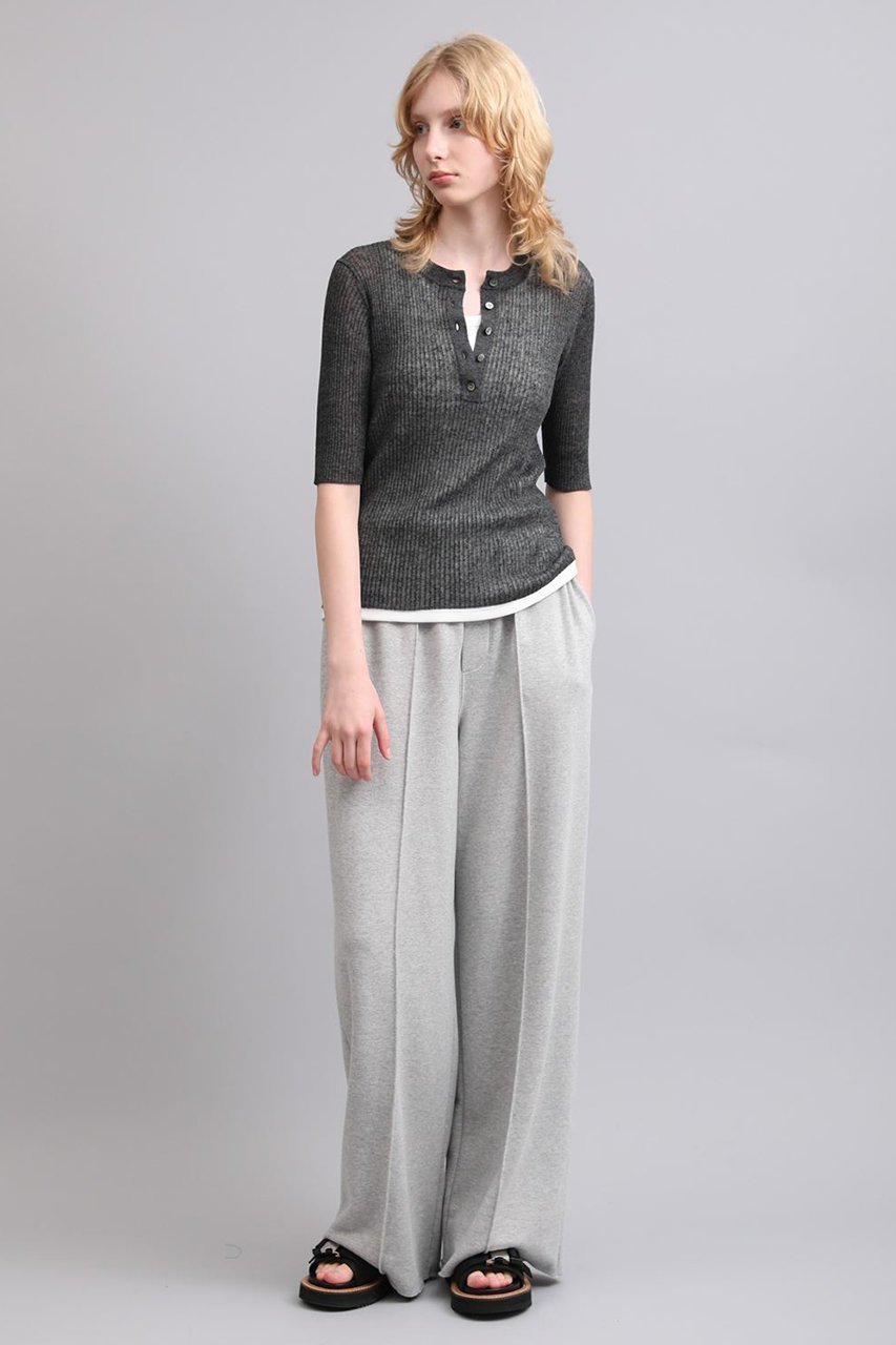 【サクラ/SACRA】のメランジリブシアープルオーバー 人気、トレンドファッション・服の通販 founy(ファニー) 　ファッション　Fashion　レディースファッション　Fashion for Women　トップス・カットソー　Cut & Sew Tops　ニット　Knit Tops & Sweaters　カジュアルプルオーバー・ニットトップス　Pullovers & Knit Tops / Casual Pullovers　2026年　2026　コンパクト　Compact, Small Size　シアー　Sheer, See-Through　メランジ　Melange, Mixed Yarn　リネン　Linen, Linen Fabric　リラックス　Relax, Relaxed Fit　夏　Summer　春　Spring　S/S・春夏　SS, Spring/Summer, Warm Season　other-7|ID: prp329100004836404 ipo3291000000035977454