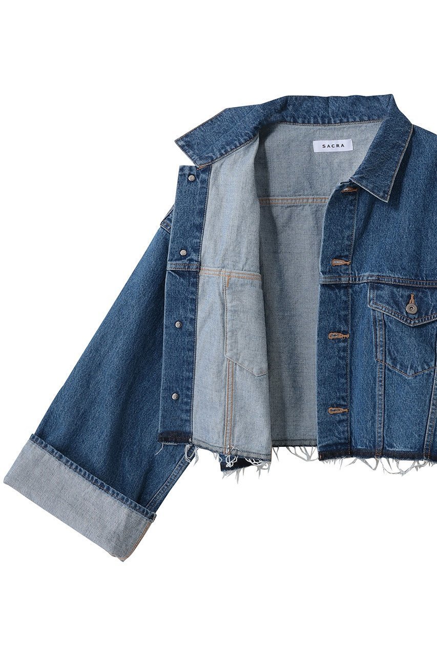 【サクラ/SACRA】のオーセンティックデニムジャケット 人気、トレンドファッション・服の通販 founy(ファニー) 　ファッション　Fashion　レディースファッション　Fashion for Women　アウター　Coat / Outerwear Collection　レディースジャケット・軽アウター　Jackets　デニムジャケット / カジュアルアウター　Denim Jackets　2026年　2026　カットオフ　Cut-Off Design　クロップド　Cropped, Short Length　ジャケット　Jacket, Outerwear　ストーン　Stone, Gem-Like　デニム　Denim, Jeans Material　バランス　Balance, Style Balance　ビッグ　Big, Oversized　メンズ　Men's, Menswear　ワイド　Wide, Wide Fit　ヴィンテージ　Vintage Style　夏　Summer　春　Spring　S/S・春夏　SS, Spring/Summer, Warm Season　other-6|ID: prp329100004836406 ipo3291000000035229140