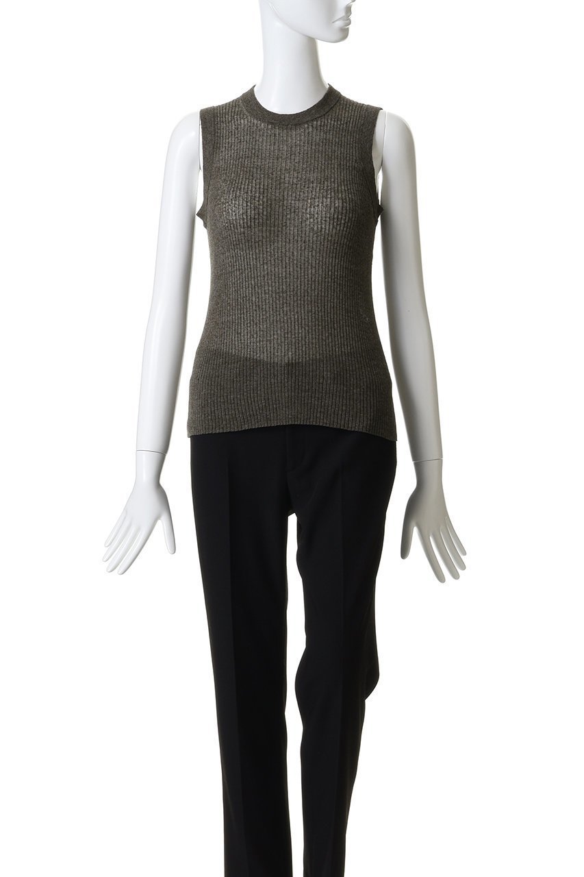 【サクラ/SACRA】のメランジリブタンクトップ 人気、トレンドファッション・服の通販 founy(ファニー) 　ファッション　Fashion　レディースファッション　Fashion for Women　トップス・カットソー　Cut & Sew Tops　キャミソール&ノースリーブ　Camisoles & Sleeveless Tops　シャツ・ブラウス・オフィスカジュアル　Elegant Blouses & Button-Ups　ロングTシャツ・Tシャツ　Longline T-Shirts & Tees　カットソー・ベーシックTシャツ　Cut-and-Sewn Tops / Stretch Tees & Basics　2026年　2026　インナー　Innerwear　キャミソール　Camisole, Spaghetti Strap Top　コンパクト　Compact, Small Size　シアー　Sheer, See-Through　タンク　Tank Top, Sleeveless Top　ノースリーブ　Sleeveless, No-Sleeve　メランジ　Melange, Mixed Yarn　リネン　Linen, Linen Fabric　リラックス　Relax, Relaxed Fit　夏　Summer　春　Spring　S/S・春夏　SS, Spring/Summer, Warm Season　other-2|ID: prp329100004836414 ipo3291000000035899773