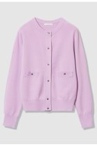 【アルアバイル/allureville】のポケットクルーカーディガン ラベンダー|ID: prp329100004836416 ipo3291000000035229210