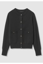 【アルアバイル/allureville】のポケットクルーカーディガン ブラック|ID: prp329100004836416 ipo3291000000035229211