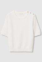 【アルアバイル/allureville】のソウバリ肩釦クループルオーバー 人気、トレンドファッション・服の通販 founy(ファニー) ファッション Fashion レディースファッション Fashion for Women トップス・カットソー Cut & Sew Tops ニット Knit Tops & Sweaters カジュアルプルオーバー・ニットトップス Pullovers & Knit Tops / Casual Pullovers 2026年 2026 アンサンブル Ensemble Set カーディガン Cardigan, Knitwear ベーシック Basic, Essential モックネック Mock Neck, Short Turtleneck 夏 Summer 定番 Standard, Basic Item 春 Spring S/S・春夏 SS, Spring/Summer, Warm Season |ID:prp329100004836417