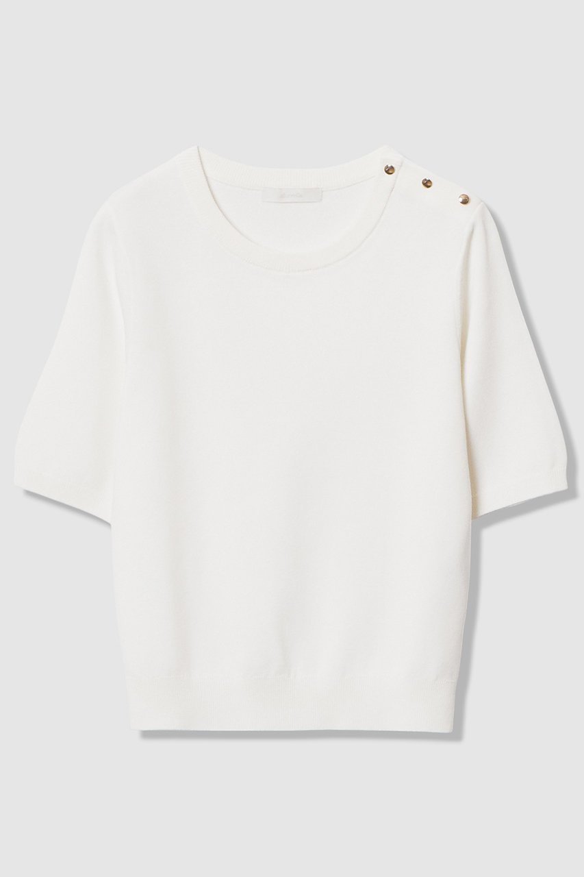 【アルアバイル/allureville】のソウバリ肩釦クループルオーバー 人気、トレンドファッション・服の通販 founy(ファニー) ファッション Fashion レディースファッション Fashion for Women トップス・カットソー Cut & Sew Tops ニット Knit Tops & Sweaters カジュアルプルオーバー・ニットトップス Pullovers & Knit Tops / Casual Pullovers 2026年 2026 アンサンブル Ensemble Set カーディガン Cardigan, Knitwear ベーシック Basic, Essential モックネック Mock Neck, Short Turtleneck 夏 Summer 定番 Standard, Basic Item 春 Spring S/S・春夏 SS, Spring/Summer, Warm Season other-1|ID: prp329100004836417 ipo3291000000035977511