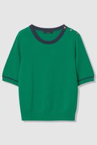 【アルアバイル/allureville】のソウバリ肩釦クループルオーバー 人気、トレンドファッション・服の通販 founy(ファニー) ファッション Fashion レディースファッション Fashion for Women トップス・カットソー Cut & Sew Tops ニット Knit Tops & Sweaters カジュアルプルオーバー・ニットトップス Pullovers & Knit Tops / Casual Pullovers 2026年 2026 アンサンブル Ensemble Set カーディガン Cardigan, Knitwear ベーシック Basic, Essential モックネック Mock Neck, Short Turtleneck 夏 Summer 定番 Standard, Basic Item 春 Spring S/S・春夏 SS, Spring/Summer, Warm Season thumbnail グリーン|ID: prp329100004836417 ipo3291000000035977515