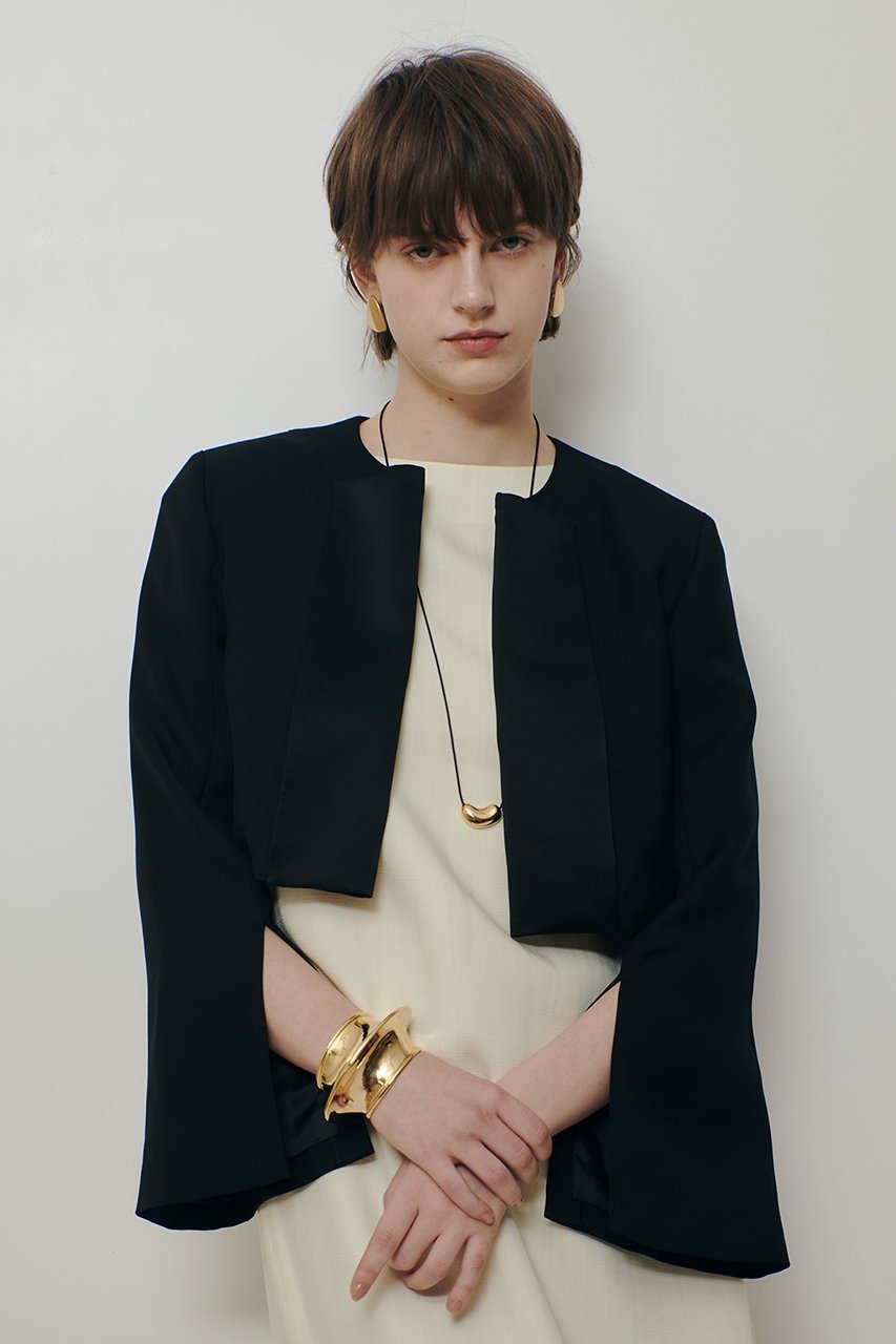 【アルアバイル/allureville】のノーカラーボレロジャケット 人気、トレンドファッション・服の通販 founy(ファニー) ファッション Fashion レディースファッション Fashion for Women アウター Coat / Outerwear Collection レディースジャケット・軽アウター Jackets ボレロ・ショート丈ジャケット / ドレス羽織りに Boleros & Short Jackets 2026年 2026 クロップド Cropped, Short Length サテン Satin, Glossy Fabric ジャケット Jacket, Outerwear スリット Slit, Slit Detail フェミニン Feminine, Girly ボレロ Bolero, Short Cardigan 夏 Summer 春 Spring S/S・春夏 SS, Spring/Summer, Warm Season other-4|ID: prp329100004836420 ipo3291000000036162438