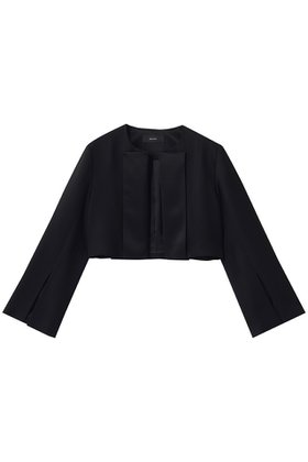 【アルアバイル/allureville】 ノーカラーボレロジャケット人気、トレンドファッション・服の通販 founy(ファニー) ファッション Fashion レディースファッション Fashion for Women アウター Coat / Outerwear Collection レディースジャケット・軽アウター Jackets ボレロ・ショート丈ジャケット / ドレス羽織りに Boleros & Short Jackets クロップド Cropped, Short Length サテン Satin, Glossy Fabric ジャケット Jacket, Outerwear スリット Slit, Slit Detail フェミニン Feminine, Girly ボレロ Bolero, Short Cardigan |ID:prp329100004836420