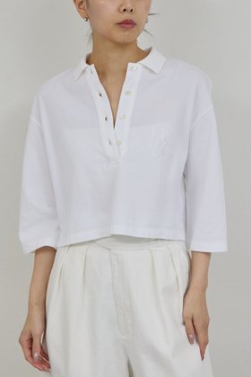 【ガリャルダガランテ/GALLARDAGALANTE】の【PEAS】カノコポロシャツ 人気、トレンドファッション・服の通販 founy(ファニー) ファッション Fashion レディースファッション Fashion for Women トップス・カットソー Cut & Sew Tops シャツ・ブラウス・オフィスカジュアル Elegant Blouses & Button-Ups ポロシャツ・きれいめカジュアル Smart-Casual Polo Tops 2026年 2026 カットソー Cut and Sewn Top クラシック Classic, Timeless Style クロップド Cropped, Short Length スキッパー Skipper, Open Collar デニム Denim, Jeans Material ポロシャツ Polo Shirt, Collared Tee 夏 Summer 春 Spring S/S・春夏 SS, Spring/Summer, Warm Season |ID:prp329100004836431