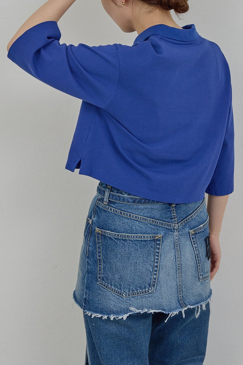 【ガリャルダガランテ/GALLARDAGALANTE】の【PEAS】カノコポロシャツ 人気、トレンドファッション・服の通販 founy(ファニー) ファッション Fashion レディースファッション Fashion for Women トップス・カットソー Cut & Sew Tops シャツ・ブラウス・オフィスカジュアル Elegant Blouses & Button-Ups ポロシャツ・きれいめカジュアル Smart-Casual Polo Tops 2026年 2026 カットソー Cut and Sewn Top クラシック Classic, Timeless Style クロップド Cropped, Short Length スキッパー Skipper, Open Collar デニム Denim, Jeans Material ポロシャツ Polo Shirt, Collared Tee 夏 Summer 春 Spring S/S・春夏 SS, Spring/Summer, Warm Season other-7|ID: prp329100004836431 ipo3291000000035977556