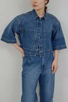 【ガリャルダガランテ/GALLARDAGALANTE】の【PEAS】【セットアップ対応】デニムハーフスリーブシャツ 人気、トレンドファッション・服の通販 founy(ファニー) ファッション Fashion レディースファッション Fashion for Women トップス・カットソー Cut & Sew Tops シャツ・ブラウス・オフィスカジュアル Elegant Blouses & Button-Ups 2026年 2026 クロップド Cropped, Short Length ショート Short, Short Length スリーブ Sleeve, Long Sleeve / Short Sleeve セットアップ Set-Up, Coordinated Outfit デニム Denim, Jeans Material トレンド Trend, Trending Now ポケット Pocket, Pocket Detail 夏 Summer 春 Spring S/S・春夏 SS, Spring/Summer, Warm Season thumbnail ブルー|ID: prp329100004836432 ipo3291000000035977559