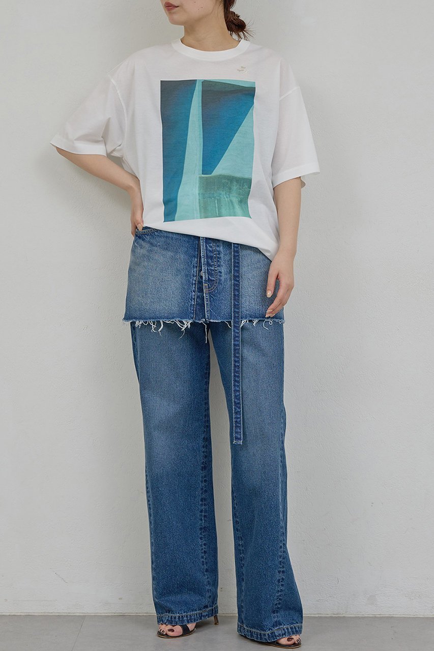 【ガリャルダガランテ/GALLARDAGALANTE】の【PEAS】【セットアップ対応】デニムトラウザーズ 人気、トレンドファッション・服の通販 founy(ファニー) 　ファッション　Fashion　レディースファッション　Fashion for Women　セットアップ　Matching Sets　レディースパンツ・ボトムス　Pants & Trousers / Bottoms　パンツ　Pants & Trousers　デニムパンツ・ジーンズ・美脚デニム　Denim Jeans & Pants　2026年　2026　カットソー　Cut and Sewn Top　シンプル　Simple, Minimal　スラックス　Slacks, Dress Pants　セットアップ　Set-Up, Coordinated Outfit　デニム　Denim, Jeans Material　ベーシック　Basic, Essential　ヴィンテージ　Vintage Style　夏　Summer　春　Spring　S/S・春夏　SS, Spring/Summer, Warm Season　other-8|ID: prp329100004836434 ipo3291000000036162489