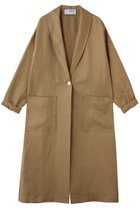 【スリー ドッツ/three dots】のラフリネン ドクターコート キャメル|ID: prp329100004836440 ipo3291000000035229447