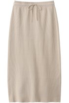 【スリー ドッツ/three dots】のブライトコットン スカート アッシュベージュ|ID: prp329100004836442 ipo3291000000035682864