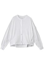 【スリー ドッツ/three dots】のピグメントダイ ライトブルゾン ホワイト|ID: prp329100004836443 ipo3291000000035229476