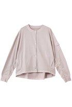 【スリー ドッツ/three dots】のピグメントダイ ライトブルゾン ティントピンク|ID: prp329100004836443 ipo3291000000035229478